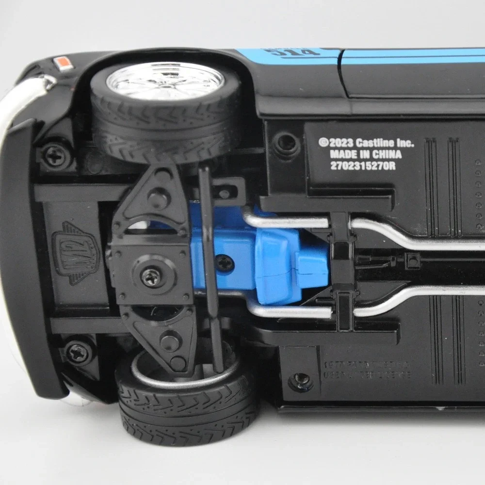 M2 Machines 1970‎ Ford Mustang Foose Black Blue Excellent Diecast Car